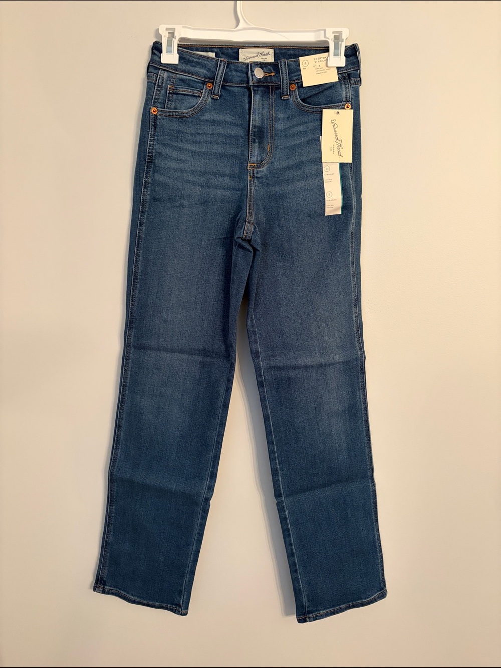 Universal Thread Classic High-Rise Straight Jeans in Dark Blue